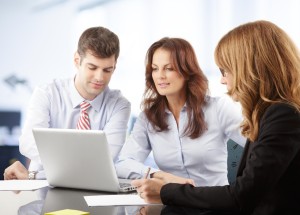 Agents at computer